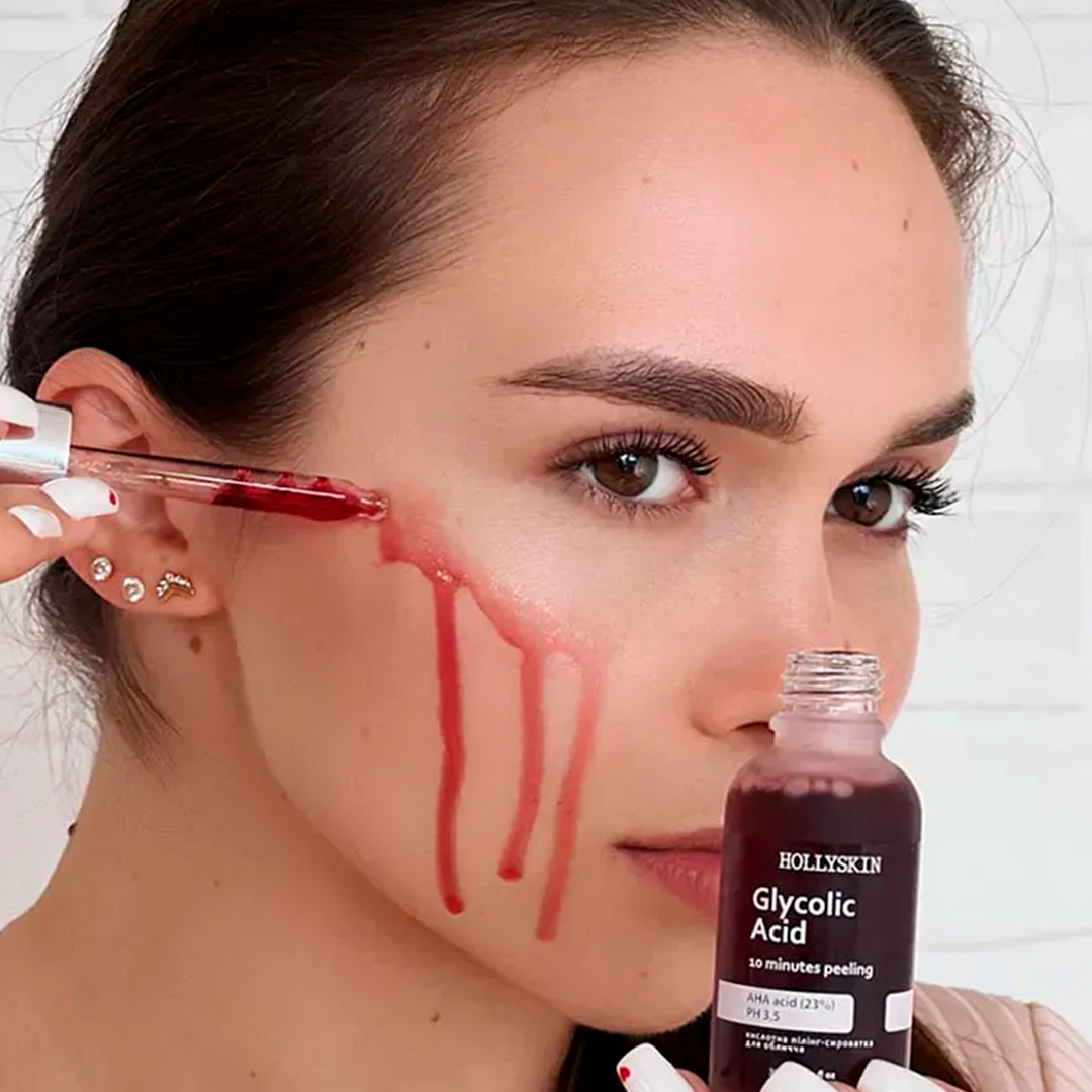 Hollyskin Glycolic Acid — кислотна пілінг-сироватка для обличчя, 30 мл